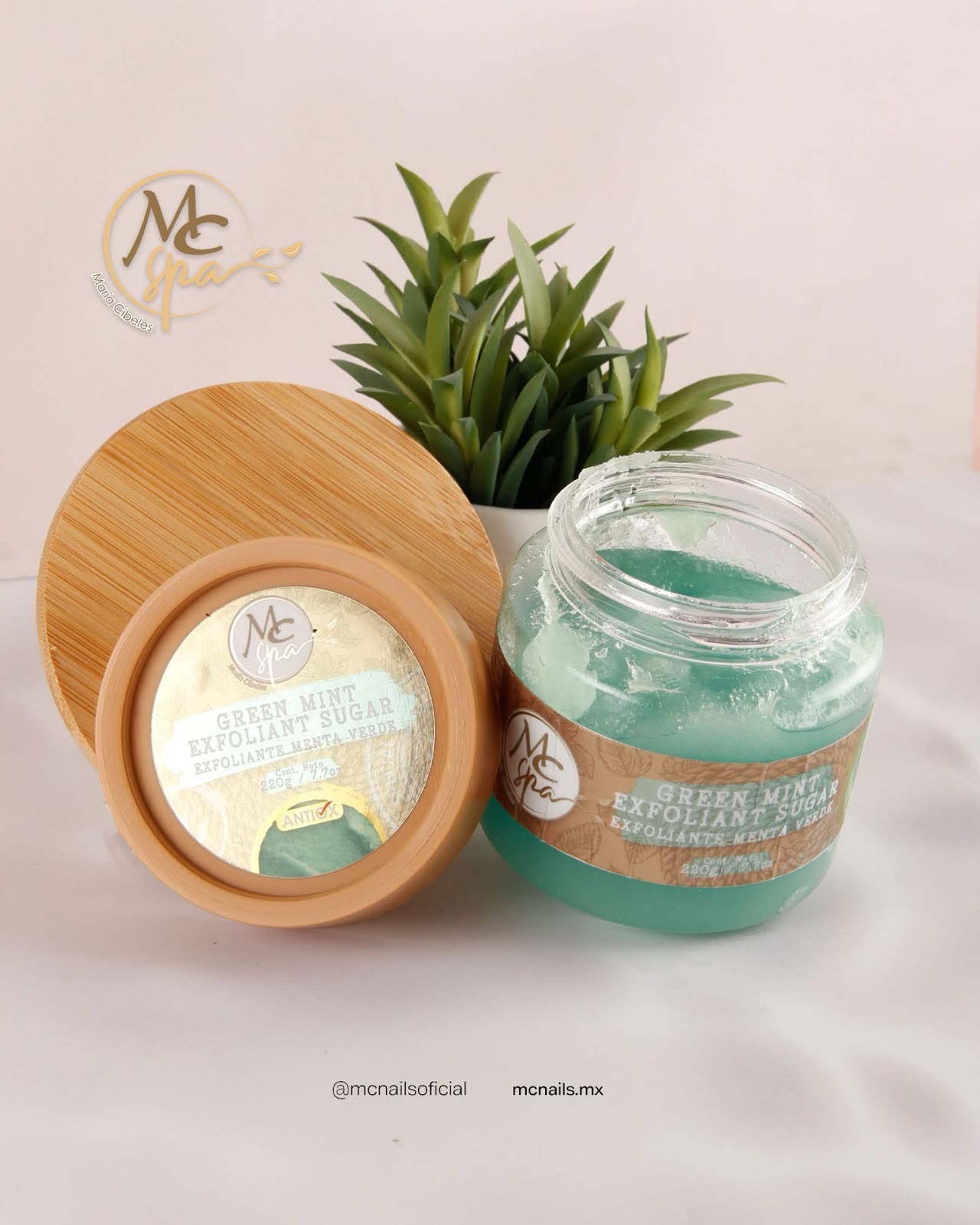 EXFOLIANTE MENTA SUGAR 220G MC NAILS